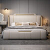 New Italian-Style Light Luxury Leather Bed frame
