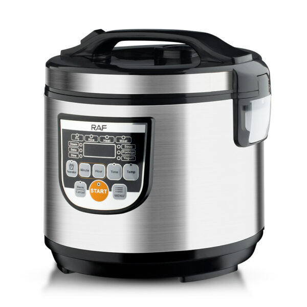 RAF 5L Smart Multi-Function Rice Cooker – Stainless Steel (UK Plug)