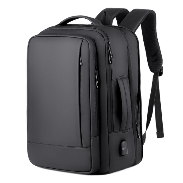 Expandable Business Laptop Backpack with USB Charging Port