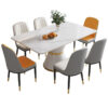 Luxury Sintered Stone Dining Table Set – 1.4m Table + 4 Chairs