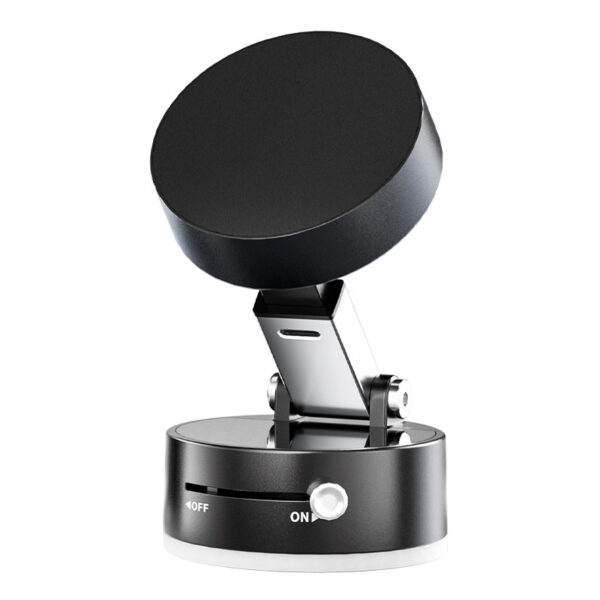 Vacuum Suction Magnetic Phone Holder – Foldable for Car, Desk & Kitchen