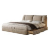 Modern Chenille Upholstered Storage Bed – 1.8m King Size