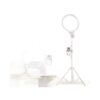 36cm Full-Screen LED Beauty Fill Light with Floor Stand & Phone Holder